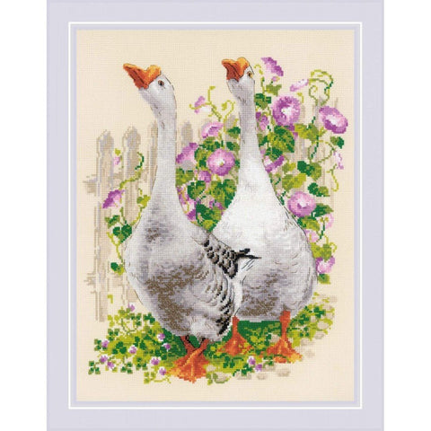 Siuvinėjimo rinkinys RIOLIS Geese 1807 30x40cm - kaSiulai.lt