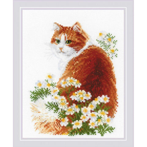 Siuvinėjimo rinkinys RIOLIS Ginger Meow 2110 24x30cm - kaSiulai.lt