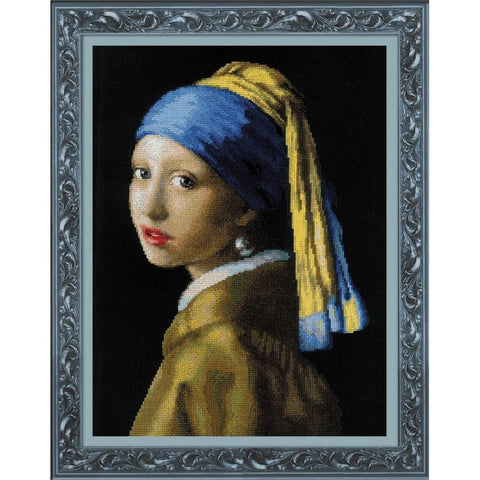 Siuvinėjimo rinkinys RIOLIS Girl with a Pearl Earring after J. Vermeer's Painting 100/063 30x40cm - kaSiulai.lt