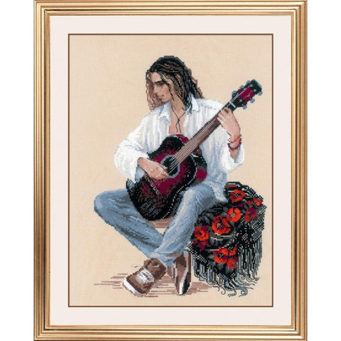 Siuvinėjimo rinkinys RIOLIS Guitarist 1766 30x40cm - kaSiulai.lt