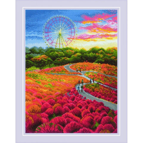 Siuvinėjimo rinkinys RIOLIS Hitachi Seaside Park 2130 30x40cm - kaSiulai.lt