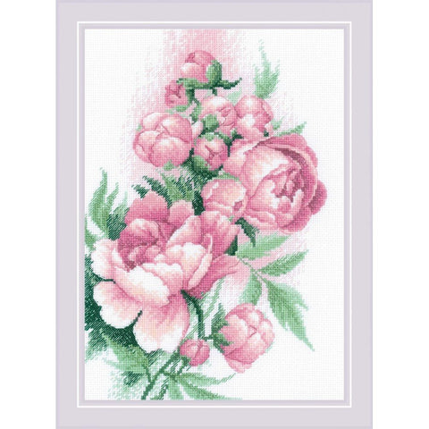 Siuvinėjimo rinkinys RIOLIS Lush Peonies 2138 21x30cm - kaSiulai.lt