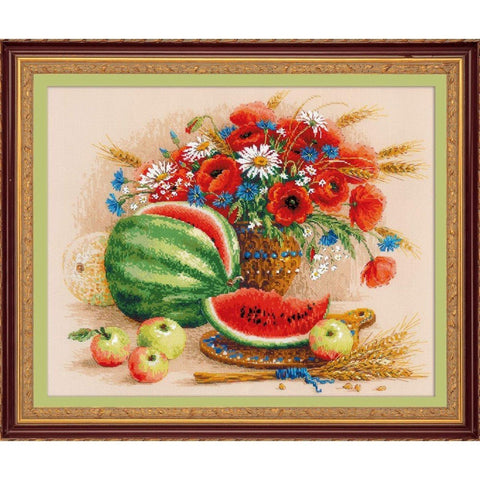 Siuvinėjimo rinkinys RIOLIS Still life with Watermelon 100/060 50x40cm - kaSiulai.lt
