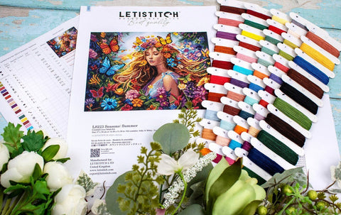 Siuvinėjimo rinkinys Seasons: Summer 37x30cm SLETIL8223 - 🧶kaSiulai.lt