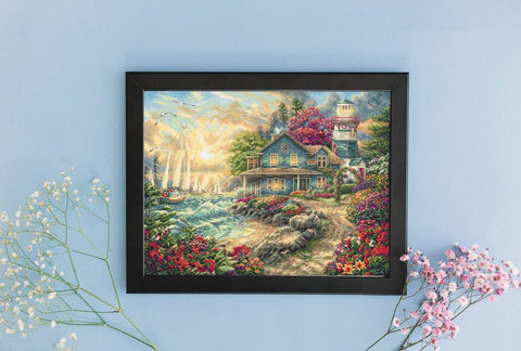 Siuvinėjimo rinkinys Sunrise by the Sea 42x32cm SLETIL8068 - 🧶kaSiulai.lt