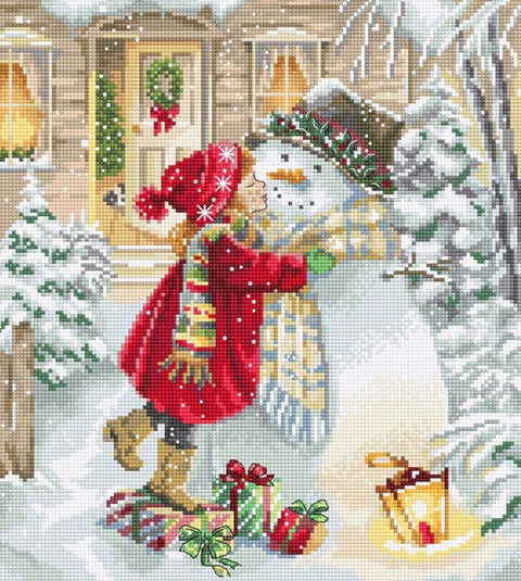 Siuvinėjimo rinkinys Winter playtime 26x23cm SLETIL8057 - 🧶kaSiulai.lt