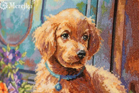 Skaičiuotas kryželių siuvinėjimo komplektas „Saulėtas prieangis“, 22×28,5 cm - kaSiulai.lt