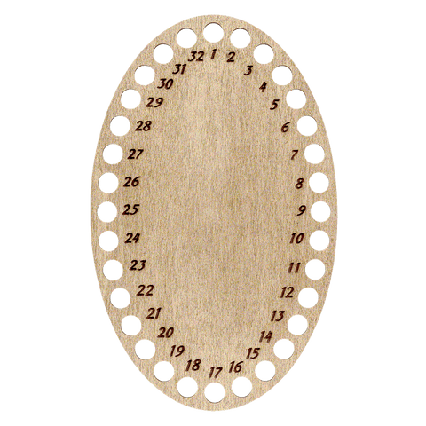 Wonderland Crafts mulinų siūlų organizatorius su graviruota numeracija, 12,5×20 cm