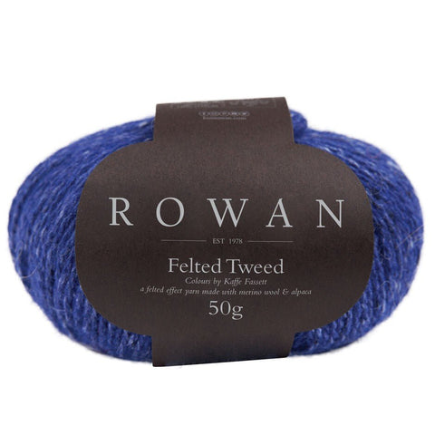 Ultramarinas Nr.: 214 - ROWAN FELTED TWEED siūlai. (Merino ir alpakos vilna) - kaSiulai.lt