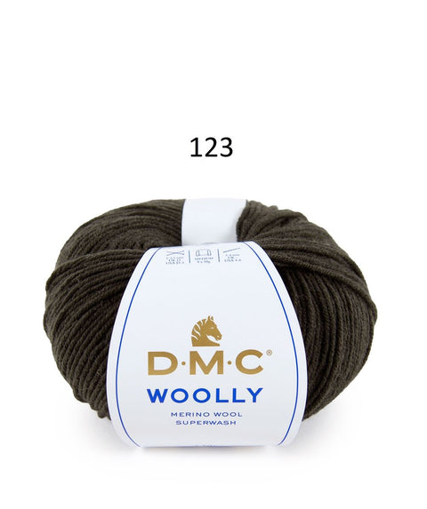 Spalva 123: DMC WOOLY 100% Merino Vilna - itin švelnūs vilnoniai siūlai