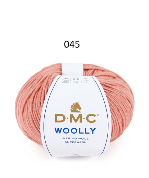 Spalva 045: DMC WOOLY 100% Merino Vilna - itin švelnūs vilnoniai siūlai