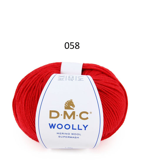 Spalva 058: DMC WOOLY 100% Merino Vilna - itin švelnūs vilnoniai siūlai