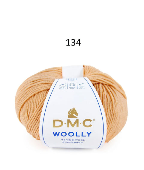 Spalva 134: DMC WOOLY 100% Merino Vilna - itin švelnūs vilnoniai siūlai