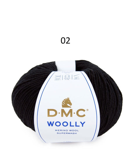 Spalva 002: DMC WOOLY 100% Merino Vilna - itin švelnūs vilnoniai siūlai