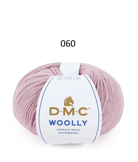 Spalva 060: DMC WOOLY 100% Merino Vilna - itin švelnūs vilnoniai siūlai