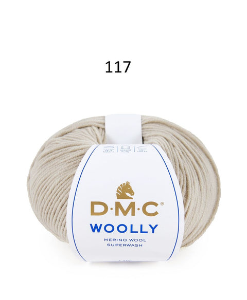 Spalva 117: DMC WOOLY 100% Merino Vilna - itin švelnūs vilnoniai siūlai