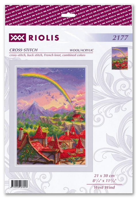 RIOLIS siuvinėjimo rinkinys „West Wind“ Nr. 2177, 29 spalvų, 21×30 cm