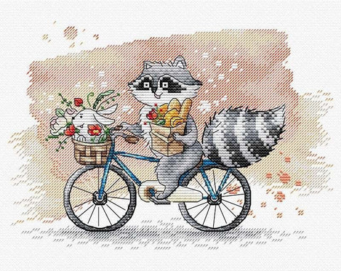 Žavingas komplektas siuvinėjimui kryželiu — Aida 14, 25 spalvų, 18×22 cm - kaSiulai.lt