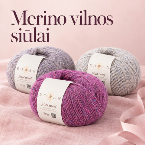 Merino vilnos siūlai kategorijos baneris