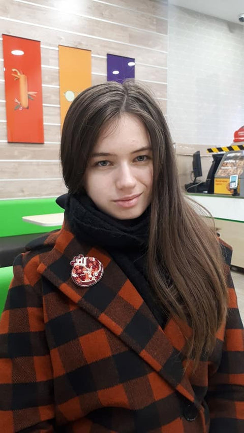 Karoliukų siuvinėjimo rinkinys „Granatas“ su Preciosa ir Crystal Art karoliukais