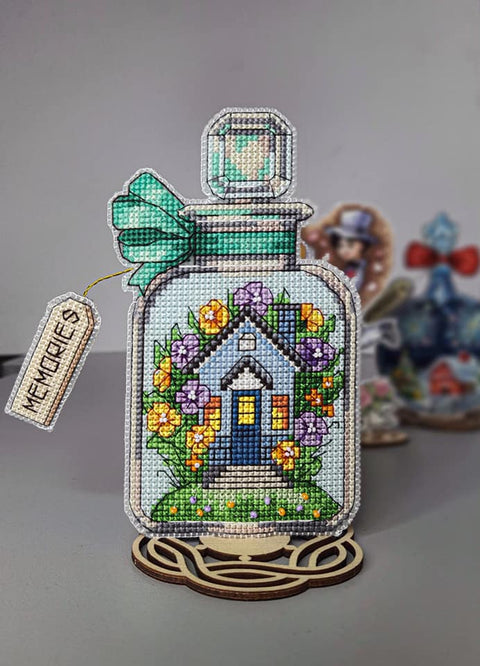 Charivna Mit kryželių komplektas „Gyvenimo kvapas“ su Preciosa karoliukais, 10×14 cm