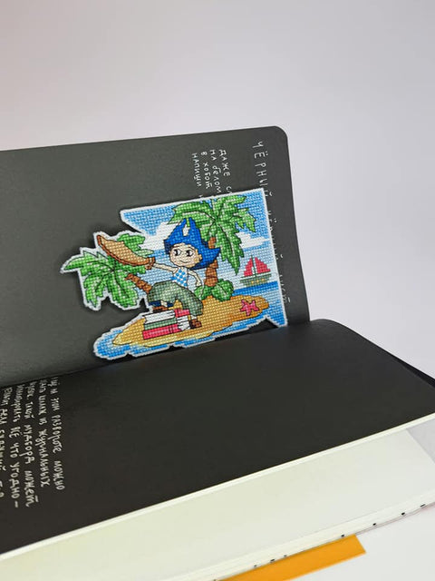 Charivna Mit kryželių rinkinys — knygos žymeklis „Fantazijų pasaulis – Berniukas“