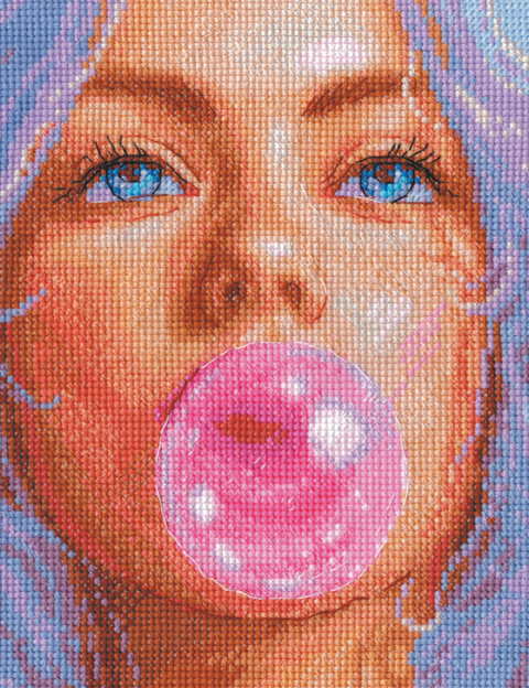 Siuvinėjimo kryželiu rinkinys „Saldainių svajonės“ 20 x 20 cm