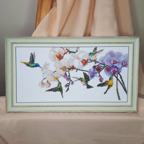 Siuvinėjimo rinkinys kryželiu „Tropikų kvapas“ — Aida 14, 31 spalva, 40×20 cm (Charivna Mit)