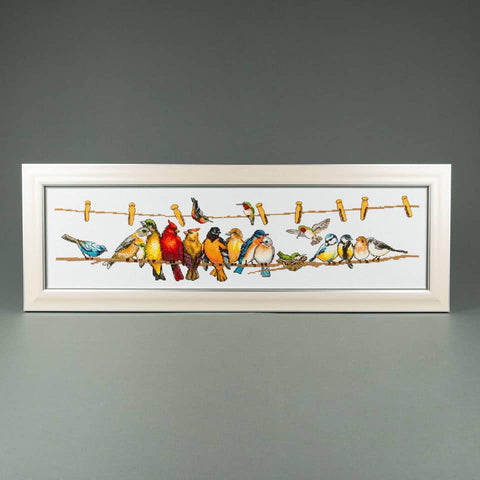 Charivna Mit kryželių rinkinys „Šilčiau kartu“ 63×17 cm, Aida 14, 42 spalvų