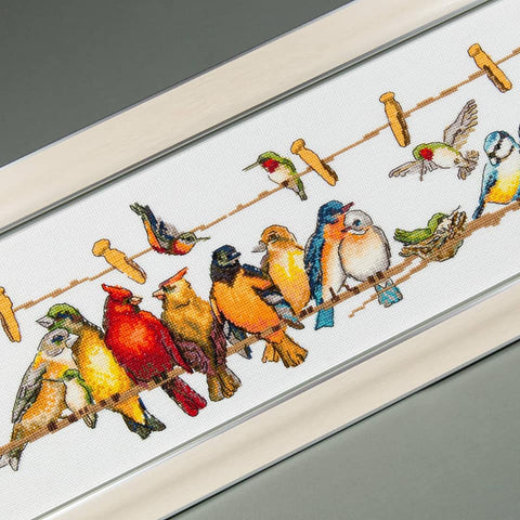 Charivna Mit kryželių rinkinys „Šilčiau kartu“ 63×17 cm, Aida 14, 42 spalvų