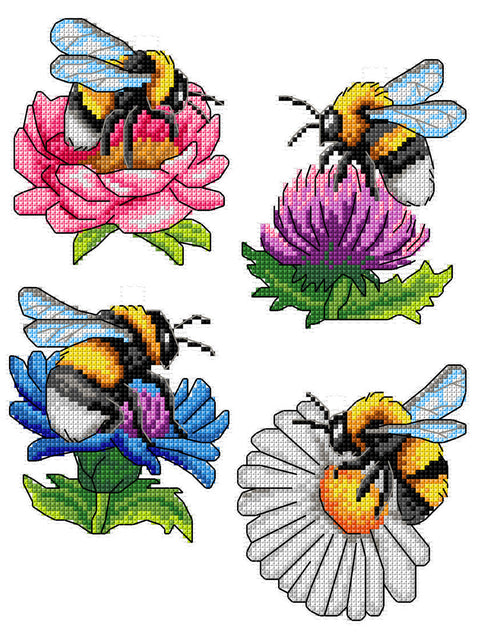Kamanės — siuvinėjimo kryželiu rinkinys ant baltos plastikinės kanvos 14 ct (Crafting Spark)