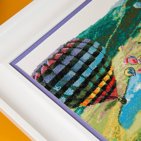 Charivna Mit siuvinėjimo rinkinys „Balionai“ — Aida 16, 42 spalvos, 32,5×24,5 cm