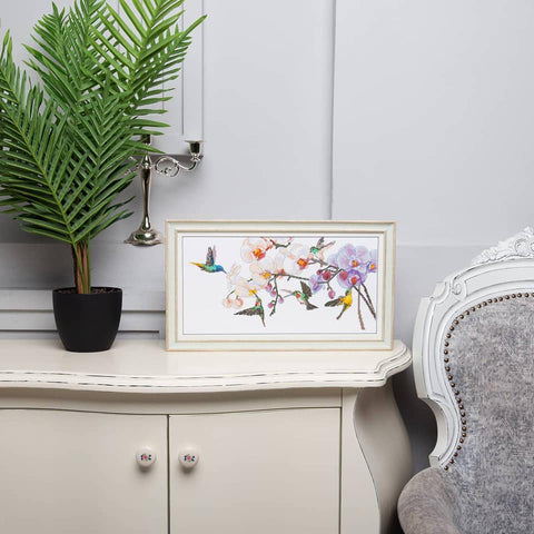 Siuvinėjimo rinkinys kryželiu „Tropikų kvapas“ — Aida 14, 31 spalva, 40×20 cm (Charivna Mit)