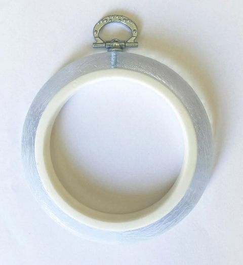 Permatomas apvalus Flexi Hoop siuvinėjimo lankelis 20,5 cm rankdarbiams