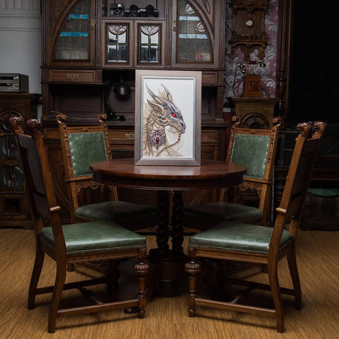 Kryželių siuvinėjimo rinkinys „Lobio sergėtojas“ – Aida 16, 28×44 cm | Charivna Mit