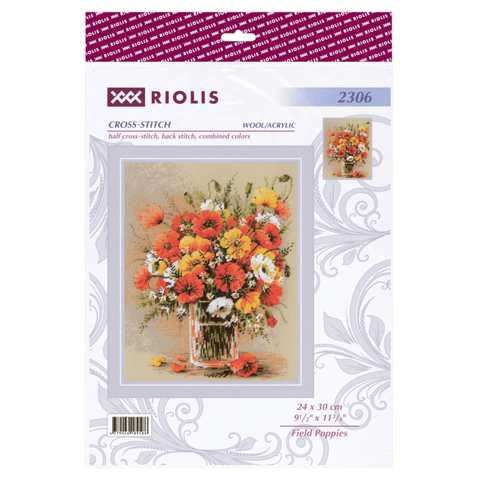 Lauko aguonos – RIOLIS siuvinėjimo rinkinys kryžiuku Nr. 2306