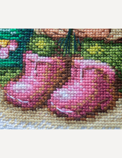 Siuvinėjimo kryželiu rinkinys „Žydintis nykštukas“ 20 x 20 cm