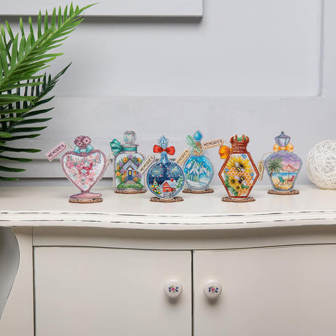 Charivna Mit kryželių rinkinys „Gyvenimo kvapas“ su karoliukais, 10,5×13,5 cm