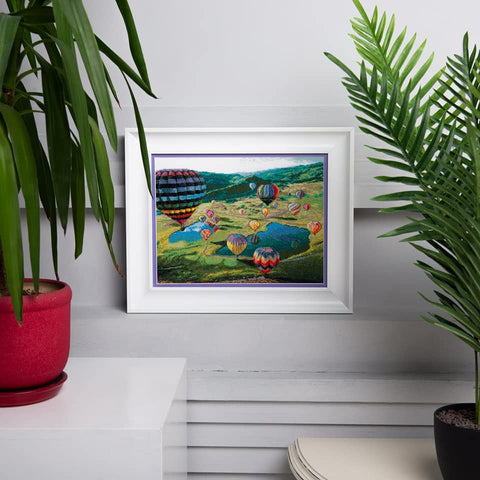 Charivna Mit siuvinėjimo rinkinys „Balionai“ — Aida 16, 42 spalvos, 32,5×24,5 cm