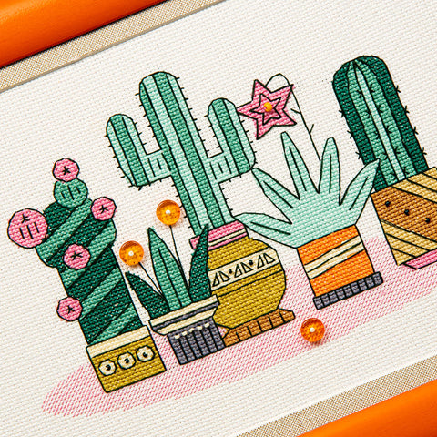 Charivna Mit siuvinėjimo rinkinys „Ryški Meksika“ su karoliukais ir Crystal Art akcentais, Aida 14, 26×18 cm (triptikas)