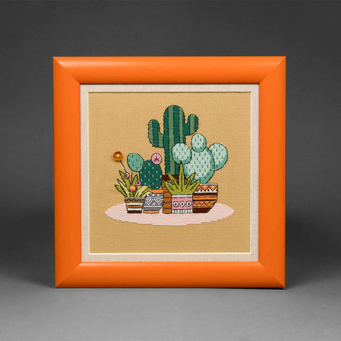 Crystal Art triptikas — siuvinėjimo rinkinys „Ryški Meksika“, 18×18 cm