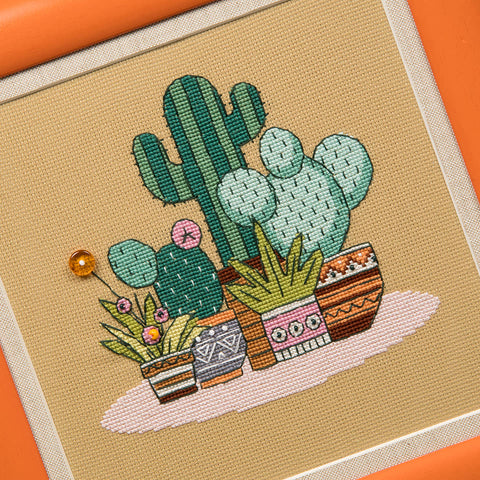 Crystal Art triptikas — siuvinėjimo rinkinys „Ryški Meksika“, 18×18 cm