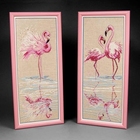 Charivna Mit kryželių siuvinėjimo rinkinys „Prie vandens“ — Aida 14, Madeira, 16,5×42 cm