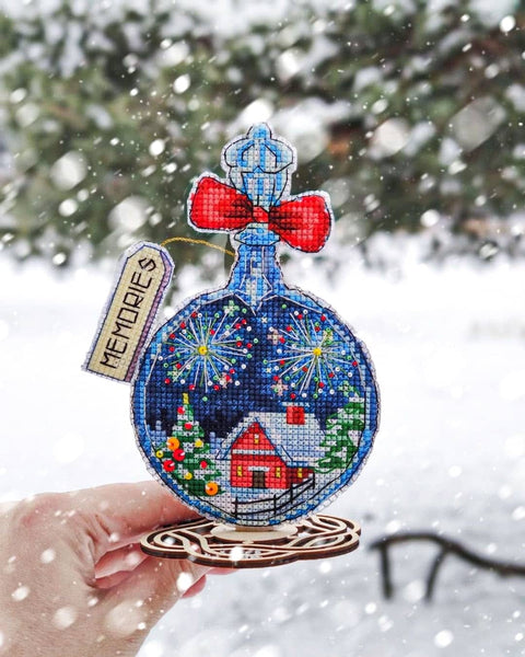 Charivna Mit kryželių rinkinys „Gyvenimo kvapas“ su karoliukais, 10,5×13,5 cm