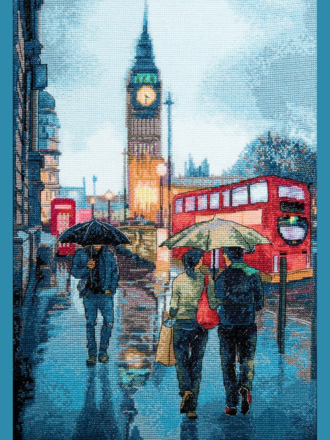 Charivna Mit kryželių rinkinys „Kelias namo“ — Aida 14, 43 spalvų, 27×38,5 cm