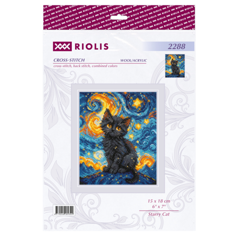 Siuvinėjimo rinkinys RIOLIS 2288 „Žvaigždėta katė“