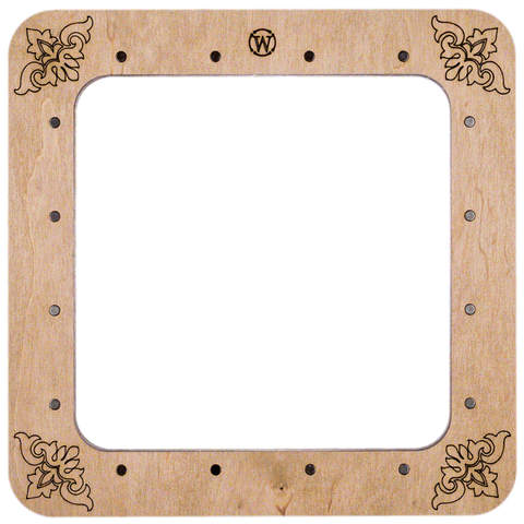 Medinis magnetinis lankelis siuvinėjimui 14×14 cm — skirtas plokštiems paviršiams