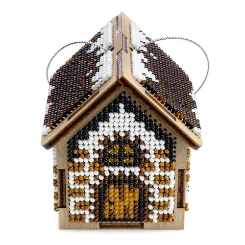 PRECIOSA karoliukų siuvinėjimo rinkinys ant medžio „Wonderland Crafts“ broškėms, pakabukams ir kalėdiniams žaisliukams