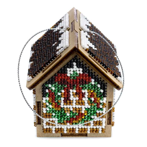 PRECIOSA karoliukų siuvinėjimo rinkinys ant medžio „Wonderland Crafts“ broškėms, pakabukams ir kalėdiniams žaisliukams