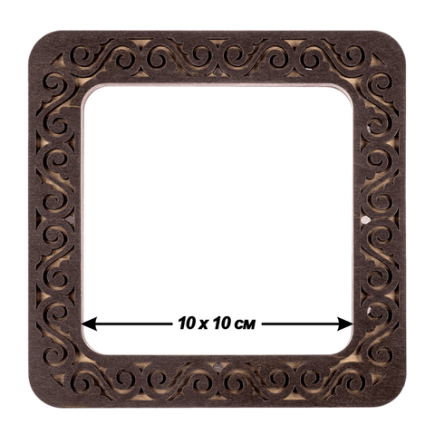 Medinis magnetinis siuvinėjimo rėmelis 10×10 cm – kietiems/plokštiems paviršiams (Wonderland Crafts)